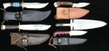 5 CUSTOM FIXED BLADE KNIVES.