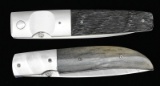 2 CUSTOM LOCKBACK FOLDING KNIVES.