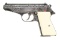 SILVER PLATED ENGRAVED WALTHER PP SEMI AUTO