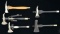 5 GERMAN FIREMANâ€™S DRESS AXES.