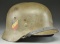 WWII GERMAN M1935 NAVY/COAST ARTILLERY HELMET.