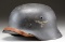 WWII GERMAN M1935 SINGLE DECAL LUFTWAFFE HELMET.