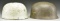 2 WWII STYLE GERMAN FALLSCHIRMJAGER HELMETS.