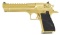 GOLD PLATED MAGNUM RESEARCH DESERT EAGLE SEMI-AUTO