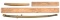 JAPANESE KATANA & TANTO WITH WWII SHIPPING CRATES