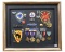 GROUPING OF WWII & KOREA PATCHES, PINS & MEDALS