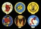 6 HAND PAINTED WWII AIR CORPS PATCH DESIGNS BY THE