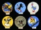 6 HAND PAINTED WWII AIR CORPS PATCH DESIGNS BY THE