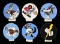 6 HAND PAINTED WWII AIR CORPS PATCH DESIGNS BY THE