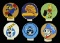 6 HAND PAINTED WWII AIR CORPS PATCH DESIGNS BY THE