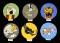 6 HAND PAINTED WWII AIR CORPS PATCH DESIGNS BY THE