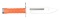 VERY RARE ORANGE HANDLE PHROBIS M9 BAYONET.