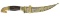 HIGHLY DECORATED DAGGER IN THE FORM OF A JAMBIYA.