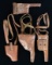 GROUP OF 4 CHINESE C96 HOLSTERS & HARNESS.