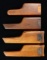 GROUP OF 4 INCOMPLETE MAUSER C96 SHOULDER STOCKS.