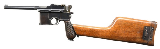 SUPER RARE, DOCUMENTED SYSTEM MAUSER, BROOMHANDLE,