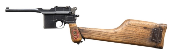 ATTRACTIVE GERMAN WWI MAUSER C96 BROOMHANDLE