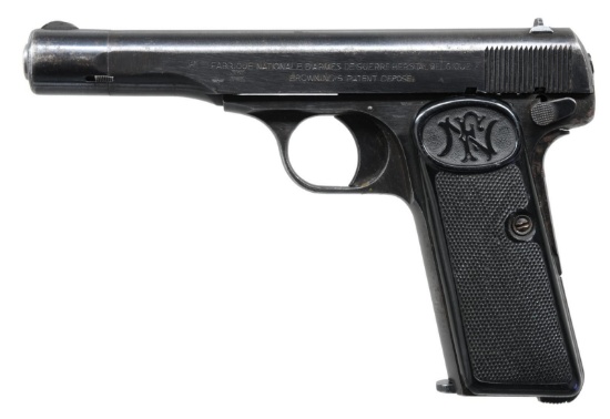 WW2 GERMAN MARKED FN 1922 SEMI AUTO PISTOL.