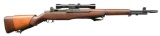 US SPRINGFIELD M1D SEMI-AUTO MILITARY RIFLE WITH