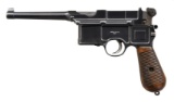 RARE MAUSER C96 BROOMHANDLE, CONEHAMMER, 6-SHOT,