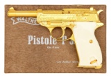 MAGNIFICENT WALTHER P.38 GOLD ENGRAVED, BOXED WITH