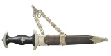 WWII GERMAN CHAINED SS DAGGER.