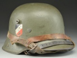 WWII GERMAN WEHRMACHT M1916/17 REISSUED HELMET.