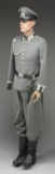 WWII GERMAN DRESS UNIFORM, HAT & ACCOUTREMENTS FOR