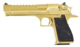 GOLD PLATED MAGNUM RESEARCH DESERT EAGLE SEMI-AUTO