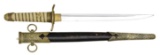 WWII JAPANESE NAVAL OFFICERâ€™S DAGGER.