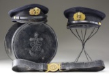 WWII JAPANESE NAVAL NCO BELT & BUCKLE WITH 2