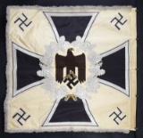 FABULOUS WWII GERMAN INFANTRY REGIMENTAL STANDARD.