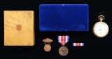 9th US CAVALRY GOLD WATCH BELONGING TO MEDAL OF