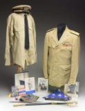 WWII NAVAL MILITARIA WITH ADMIRAL NIMITZ ITEMS.
