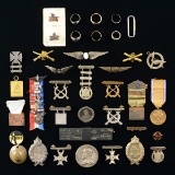 MOSTLY WWI BADGES, MEDALS, INSIGNIA, QUALIFICATION