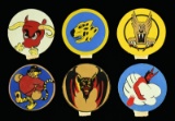 6 HAND PAINTED WWII AIR CORPS PATCH DESIGNS BY THE