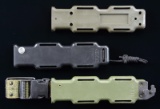 2 BUCK & 1 PHROBIS M9 DELRIN SCABBARDS.