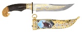 AN EXCEPTIONAL ENAMEL DECORATED, GOLD AND SILVER
