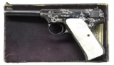 ATTRACTIVE CUSTOM ENGRAVED COLT WOODSMAN