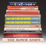 13 BOOKS RELATED TO KNIVES & OTHER EDGED WEAPONS.