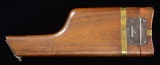MAUSER C96 STOCK WITH PLAQUE INSCRIBED TO