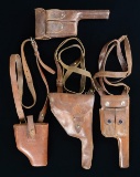 GROUP OF 4 CHINESE C96 HOLSTERS & HARNESS.