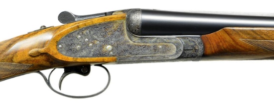 PAIR OF AYA SIDELOCK EJECTOR SINGLE TRIGGER XXV