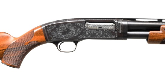HOWARD V. GRANT ENGRAVED WINCHESTER 42 PUMP