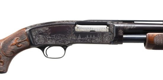 WINCHESTER 42 NO. 5 ENGRAVED PIGEON UPGRADE PUMP