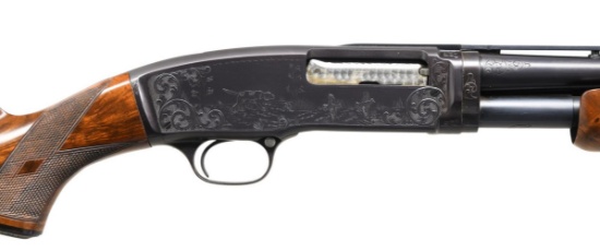 WINCHESTER 42 NO. 5 ENGRAVED PIGEON UPGRADE PUMP