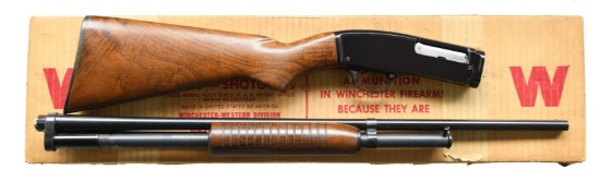 BOXED WINCHESTER MODEL 42 FIELD PUMP SHOTGUN.