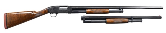 WINCHESTER MODEL 12 CUSTOM ENGRAVED 2 BBL SET PUMP