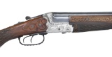 RELIEF CARVED HEYM MODEL 55F O/U SHOTGUN.