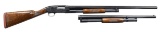 WINCHESTER MODEL 12 CUSTOM ENGRAVED 2 BBL SET PUMP